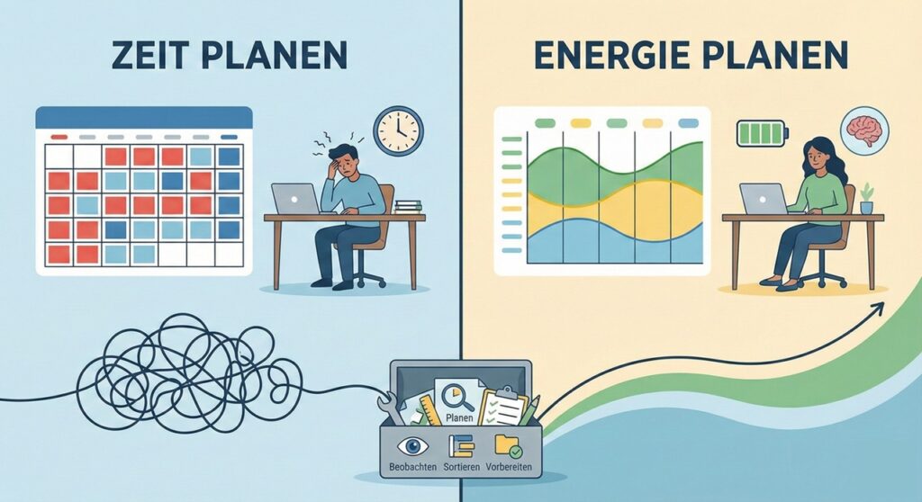energie statt zeit planen